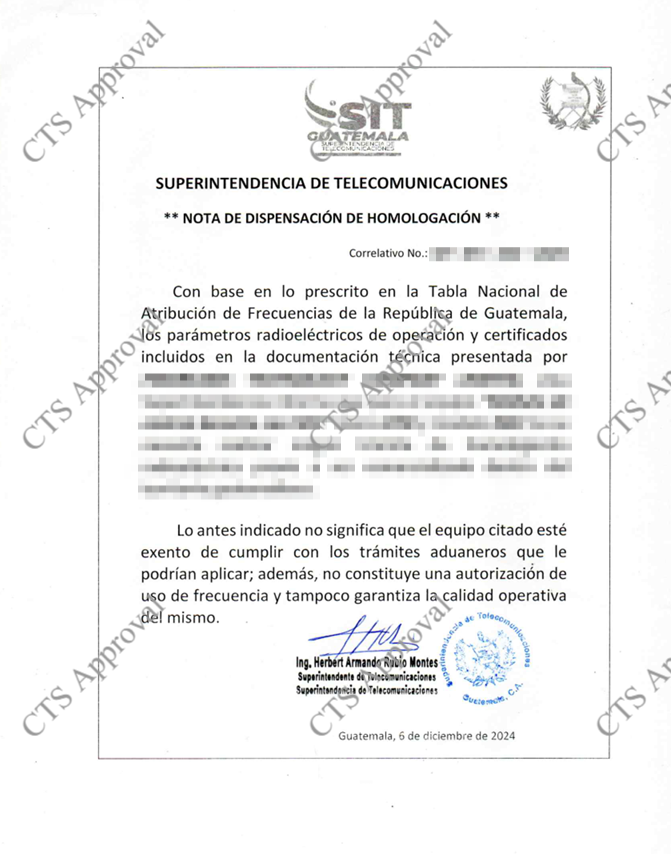 SIT Certificate