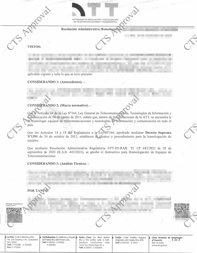 ATT Certificate
