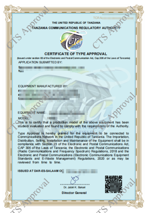 Tanzania TCRA